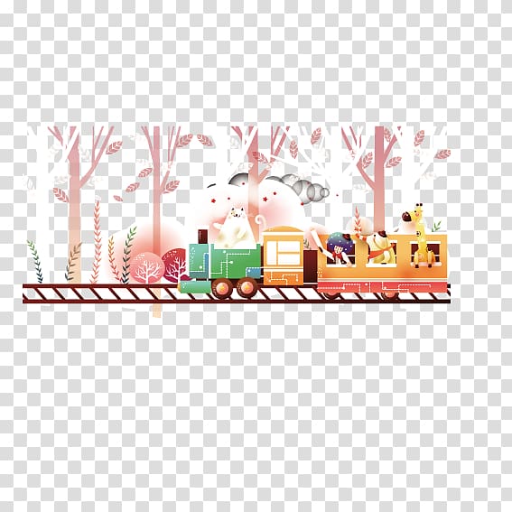 Train Ultra-high-definition television , Winter railroad scenery transparent background PNG clipart