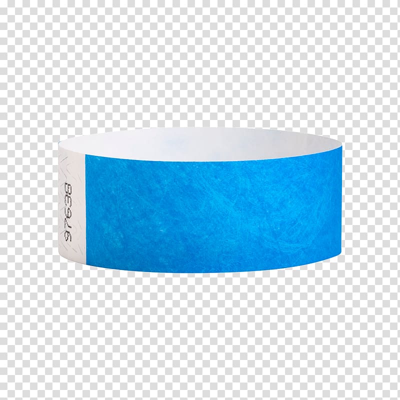 Paper Tyvek Wristband Blue Color, Wristband transparent background PNG clipart