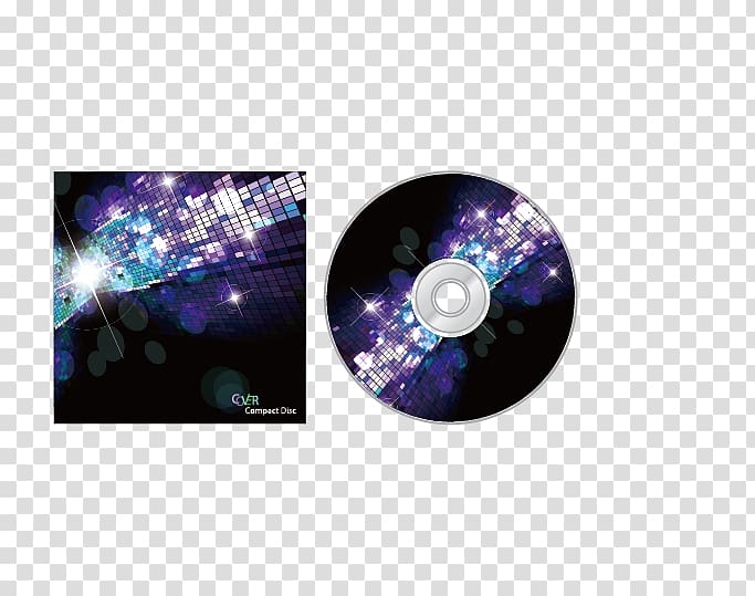 Compact disc Album cover Optical disc packaging, CD cover material transparent background PNG clipart