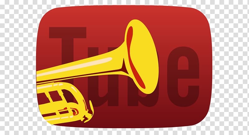 Trumpet Mellophone Brass Instruments Logo, youtube transparent background PNG clipart