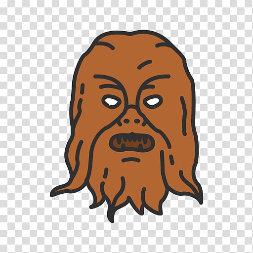 Chewbacca Han Solo Wookiee, star wars transparent background PNG clipart