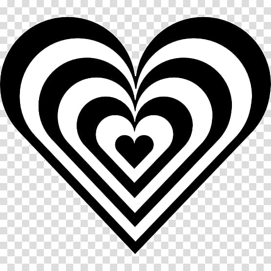 Heart Black and white , Heart Tattoo transparent background PNG clipart