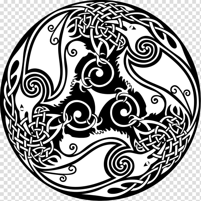 The Morrígan Symbol Celtic mythology Triskelion Celts, Celtic Raven transparent background PNG clipart
