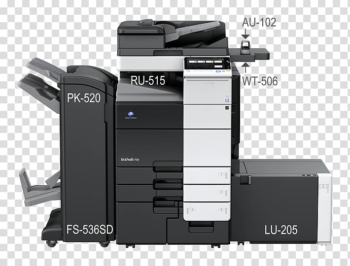 Konica Minolta Multi-function printer copier Printing, printer transparent background PNG clipart