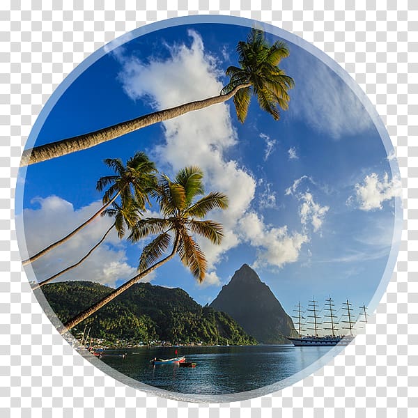 Pitons St. Lucia , Turkish airlines transparent background PNG clipart