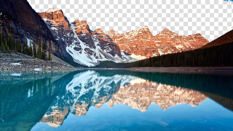 Moraine Lake Valley of the Ten Peaks Lake Louise Banff , 俄罗斯内加尔 Lake four transparent background PNG clipart