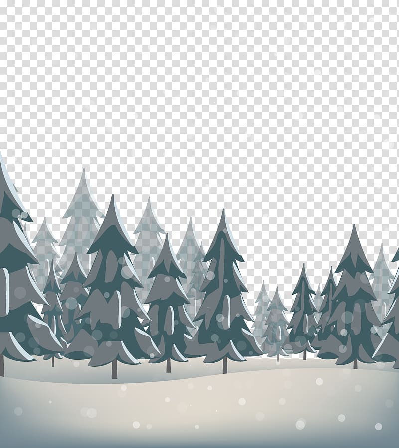Snow Pine, forest transparent background PNG clipart