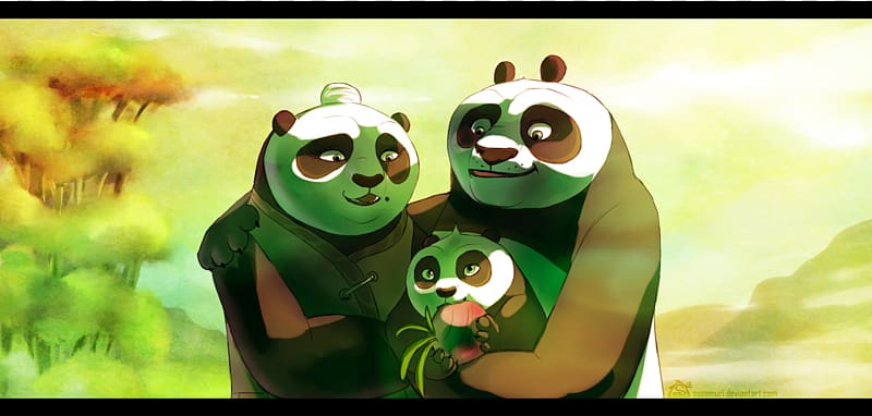Po Master Shifu Tigress Mr. Ping Giant panda, Kung-fu panda transparent background PNG clipart