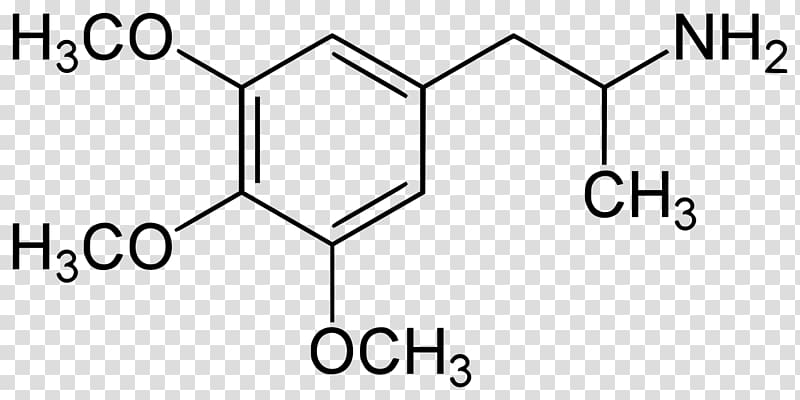 PiHKAL Trimethoxyamphetamine Structure Psychedelic drug, others transparent background PNG clipart