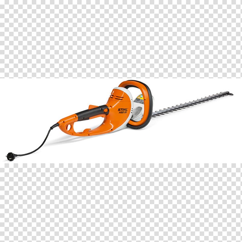 Hedge trimmer String trimmer Electricity Chainsaw, chainsaw transparent background PNG clipart