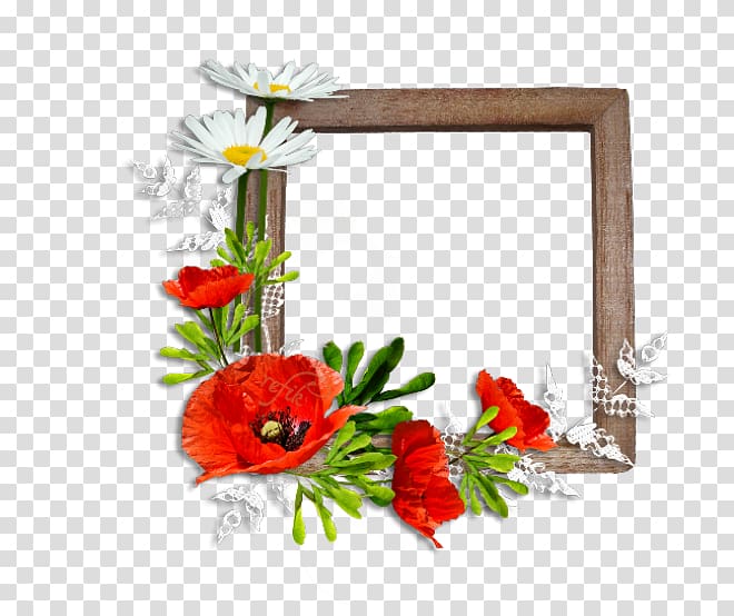 Frames Flower Common poppy Floral design, flower transparent background PNG clipart