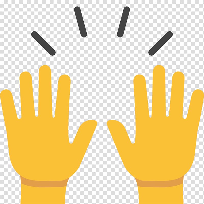 Emojipedia Hand Human skin color Gesture, applause transparent background PNG clipart