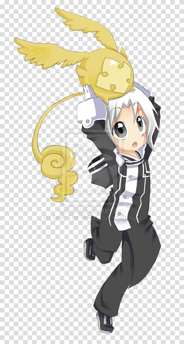 Allen Walker Lavi Chibi Drawing D.Gray-man, Chibi transparent background PNG clipart