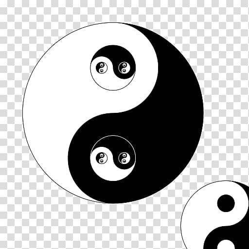 Yin and yang RGB color model Black and white, others transparent background PNG clipart