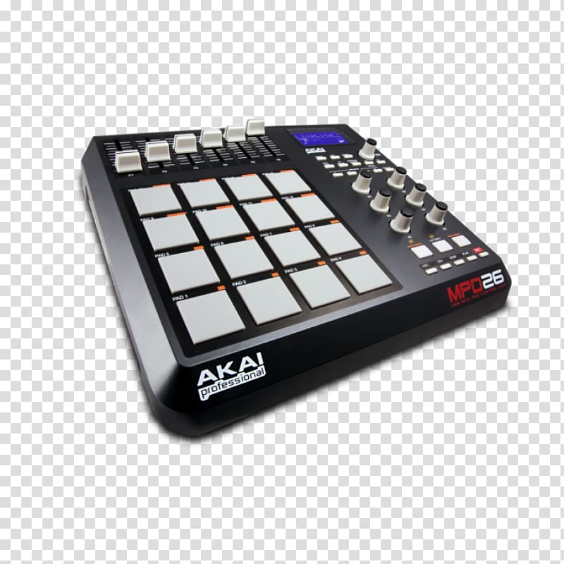 Akai MPD226 Akai MPC Akai MPD26 MIDI Controllers, drum pad transparent background PNG clipart