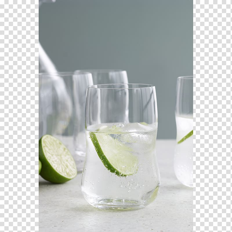 Rickey Waterglass Caipirinha Gin and tonic, glass Box transparent background PNG clipart