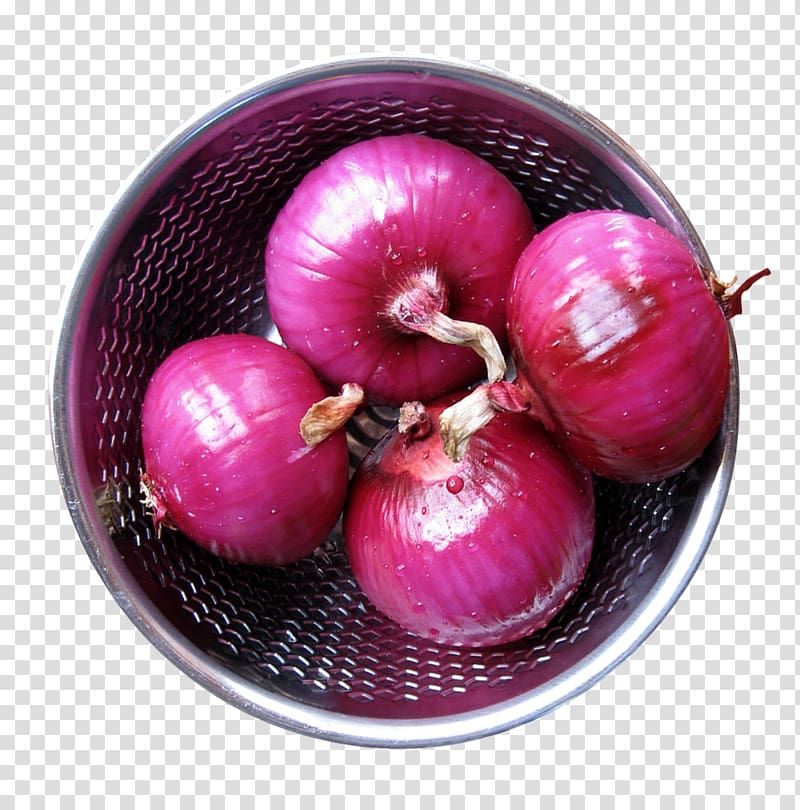Red onion Shallot Yellow onion Free Onion, A pot of onions transparent background PNG clipart
