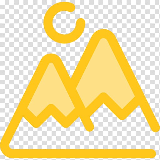 Computer Icons Encapsulated PostScript , yellow mountain transparent background PNG clipart