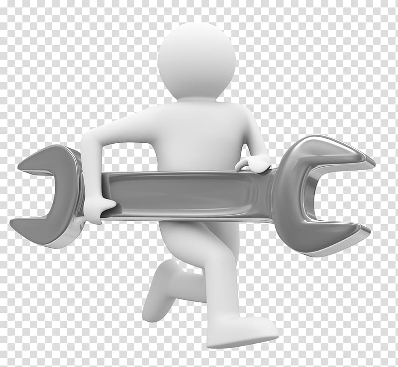 gray open wrench illustration, Technology , Hand-drawn cartoon character 3D,Take the wrench villain transparent background PNG clipart