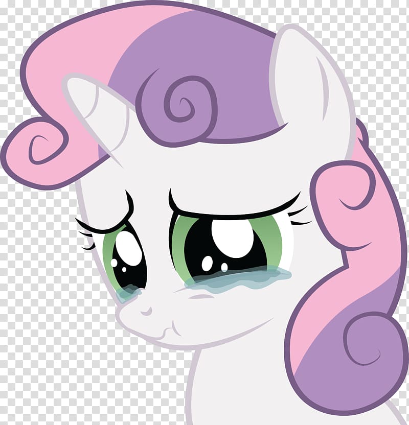 Sweetie Belle My Little Pony Rarity Sunset Shimmer, sad transparent background PNG clipart