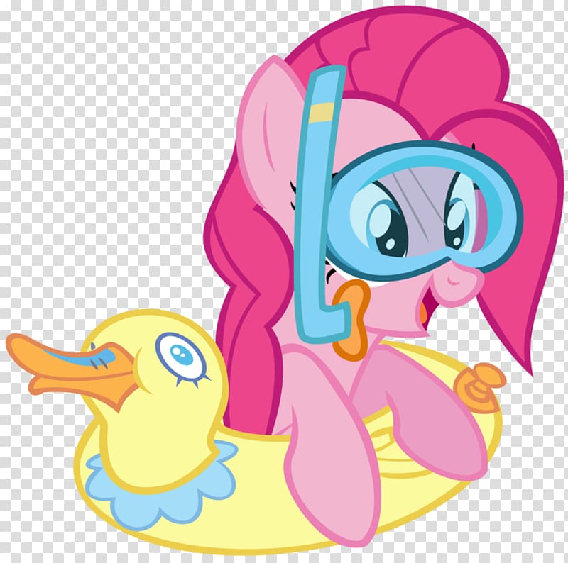 Pinkie Pie Duck Rarity Applejack Rainbow Dash, lets party transparent background PNG clipart