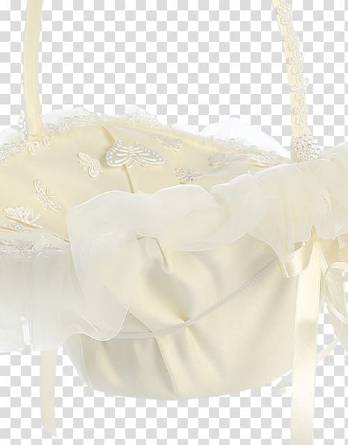 Handbag Flower girl Petal Shoulder Basket, ivory flower transparent background PNG clipart