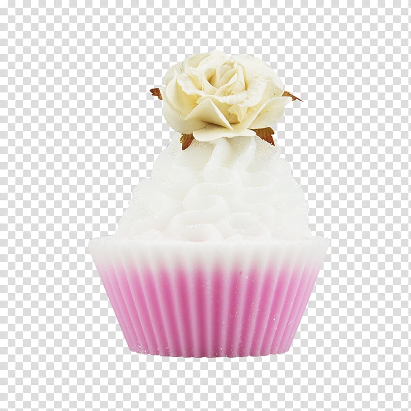 Cupcake Buttercream Vanilla Whipped cream, vanilla transparent background PNG clipart