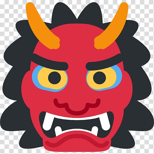 Emoji Emoticon Demon Computer Icons Oni, Emoji transparent background PNG clipart