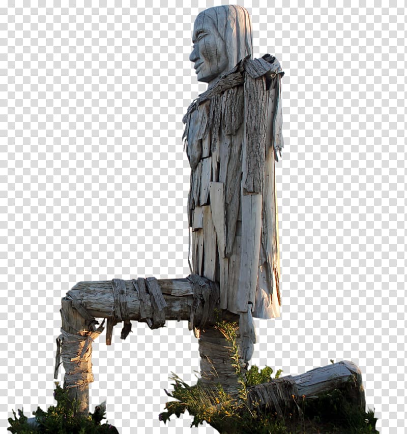 Statue Sculpture Figurine, Driftwood transparent background PNG clipart