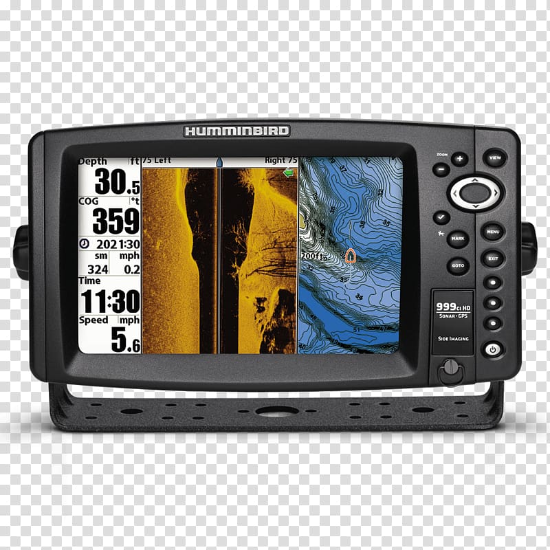 Fish Finders GPS Navigation Systems High-definition television Chartplotter Fishing, Hummingbird transparent background PNG clipart
