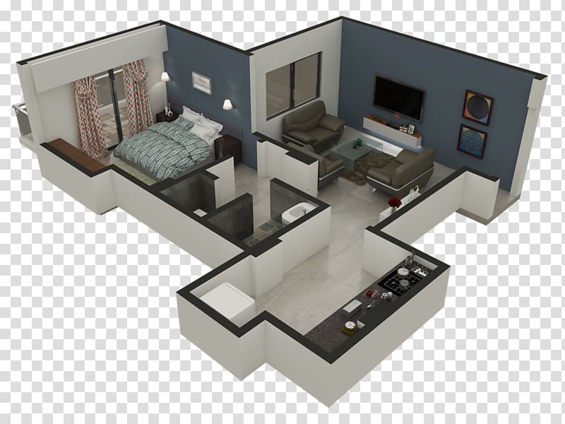 3D floor plan House plan, 3D Floor Plan transparent background PNG clipart