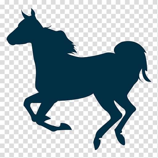 Mustang Gallop Pony Stallion Silhouette, mustang transparent background PNG clipart