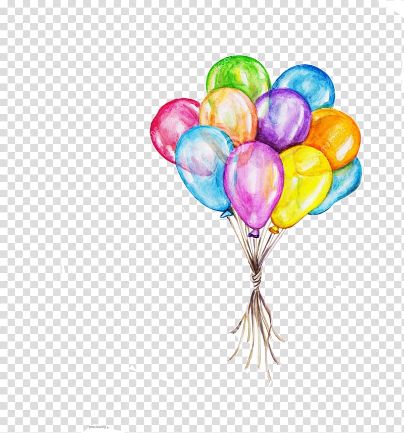 Birthday cake Party Drawing Cinco de Mayo, balloons transparent background PNG clipart