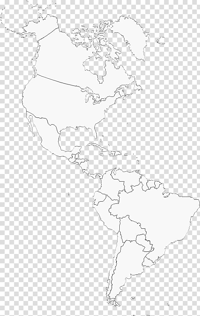 North America Line art White Sketch, map transparent background PNG clipart
