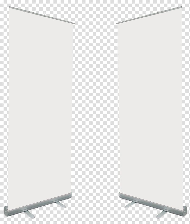 two white canvass, Beauty Parlour Banner Spa, roll up transparent background PNG clipart