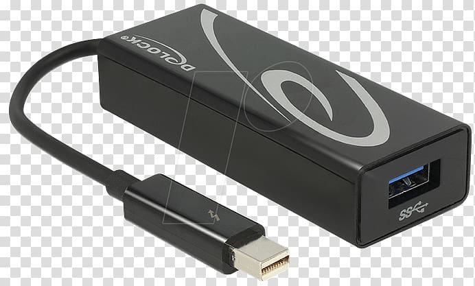 Thunderbolt USB 3.0 Adapter ESATA, USB transparent background PNG clipart