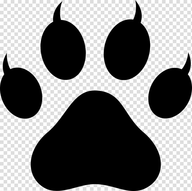 Polydactyl cat Paw Footprint , Lion Paw Print transparent background PNG clipart