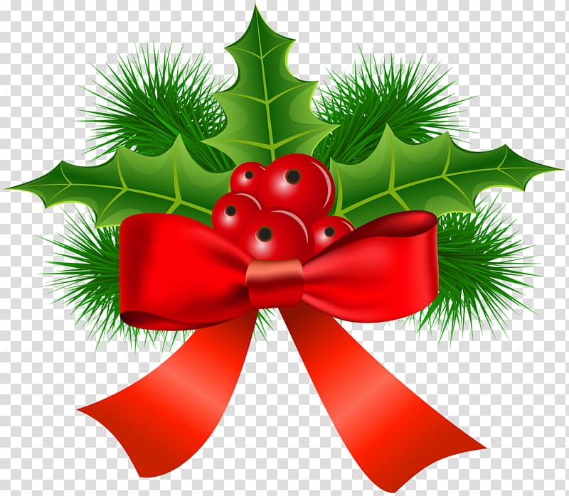 Christmas ornament Common holly , mistletoe transparent background PNG clipart