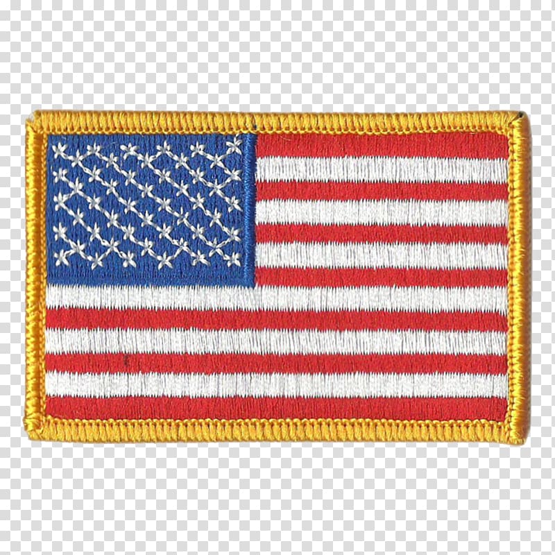 Flag of the United States Flag patch Embroidered patch TacticalGear.com, united states transparent background PNG clipart