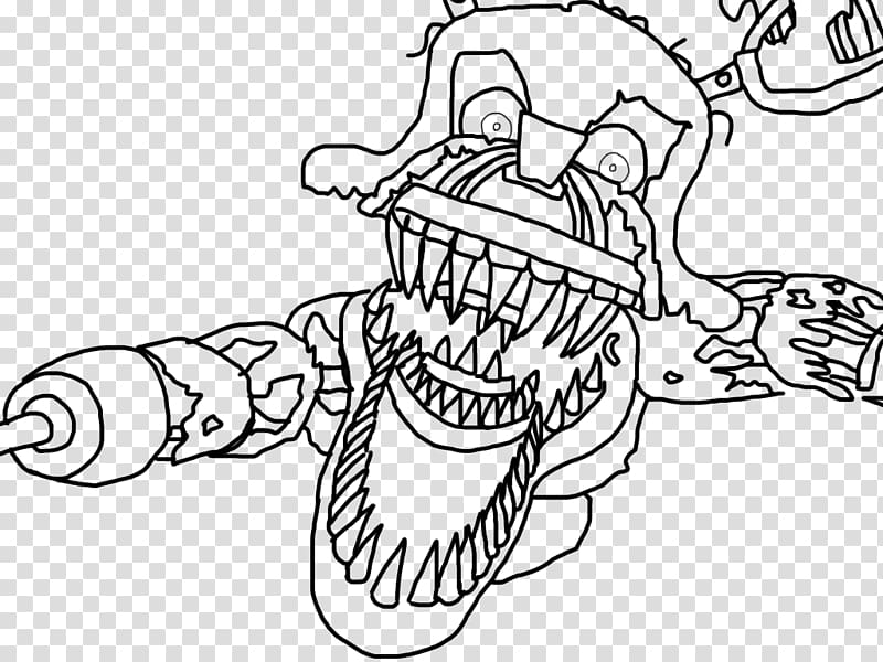Five Nights at Freddy\'s 2 Five Nights at Freddy\'s 4 Five Nights at Freddy\'s 3 Coloring book, Nightmare Foxy transparent background PNG clipart