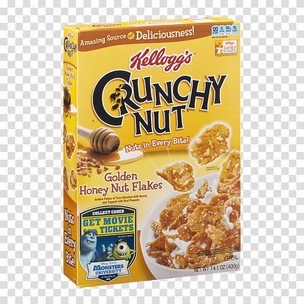 Crunchy Nut Breakfast cereal Corn flakes Frosted Flakes Honey Nut Cheerios, others transparent background PNG clipart