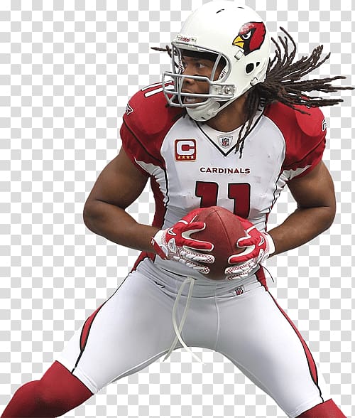 white and red football jersey illustration, Arizona Cardinals Player transparent background PNG clipart