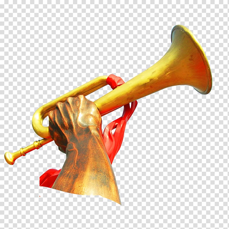 Trumpet Dxeda del Ejxe9rcito Cornett, Yellow army number transparent background PNG clipart