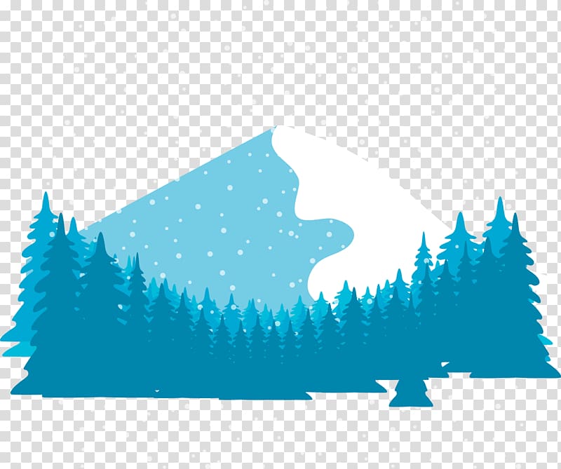 Snow Euclidean Winter Vecteur, winter forest transparent background PNG clipart