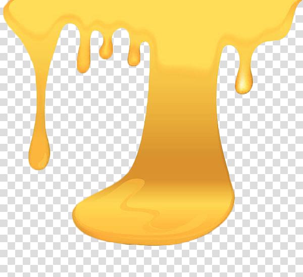 Yellow Shoe Font, Yellow honey transparent background PNG clipart