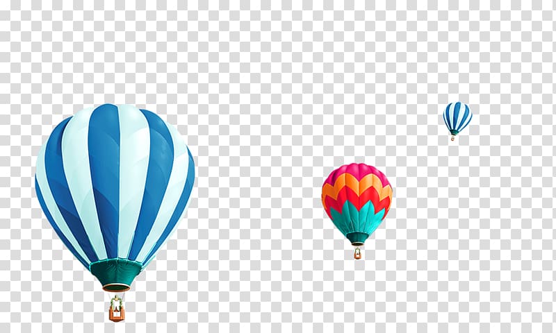 Balloon RGB color model Software Template, Blue simple hot air balloon floating material transparent background PNG clipart