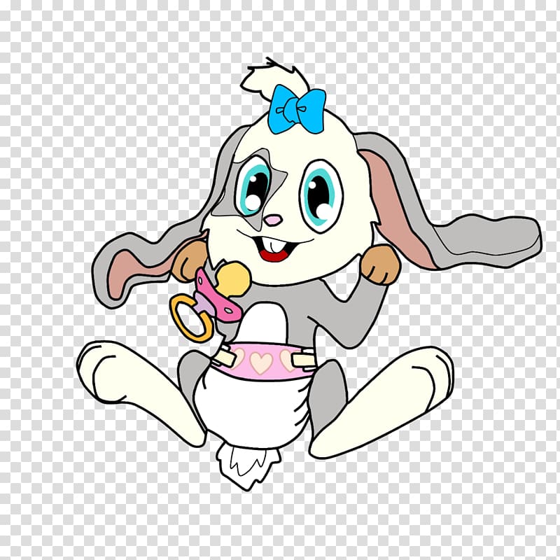 Diaper Bugs Bunny Art Schnuffel, Baby bunny transparent background PNG clipart