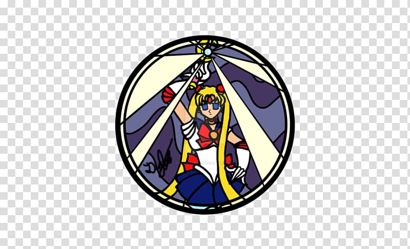 Design for stained glass Sailor Moon Window, sailor moon transparent background PNG clipart