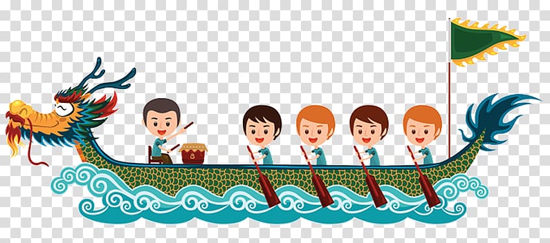 Dragon Boat Festival Birthday cake , boat transparent background PNG clipart
