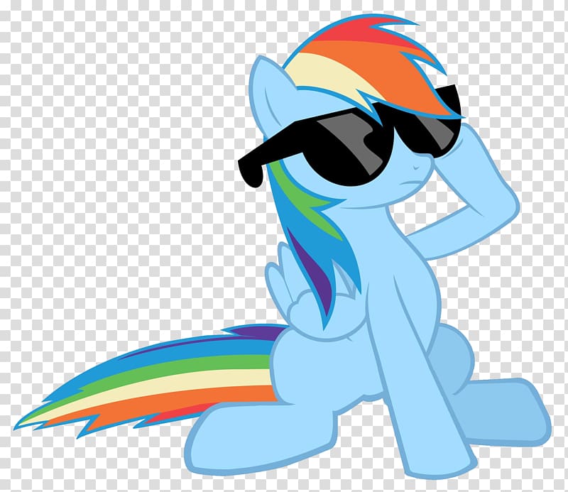 Rainbow Dash Rarity Sunglasses, deal with it transparent background PNG clipart